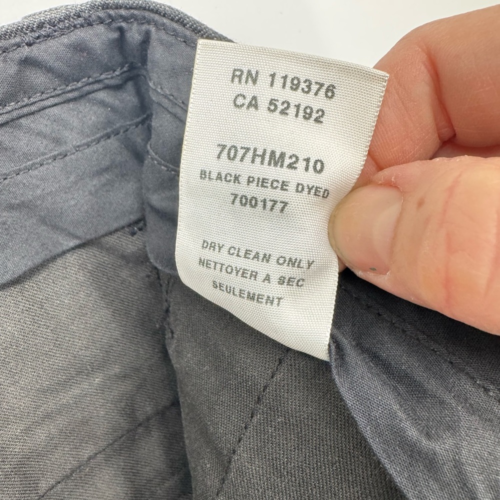 Helmut Lang Men's Black/Gray Cotton Twill Pants 707HM210 Made in USA Size 34 - Picture 8 of 8
